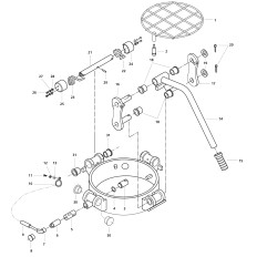 Osłona sprężyny sworznia dekla zbiornika mieszającego LEWA