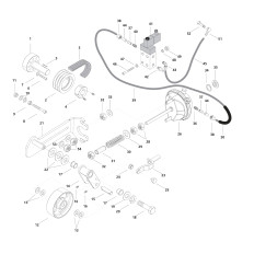 Sworzeń (bolec) kółka napinacza pasa zespolonego (sprzęgła mieszadeł) Mixman Brinkmann BMS