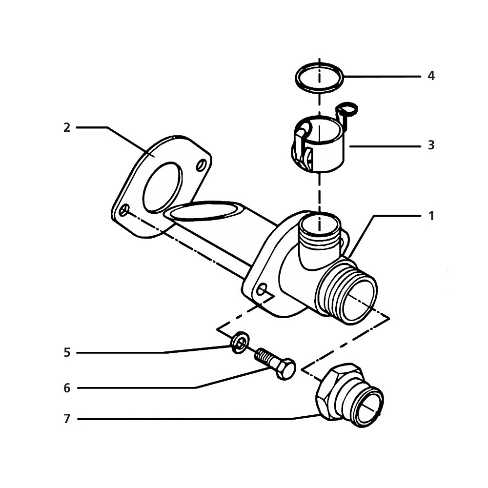 Uszczelka górnej nakrętki gardziela DN35 (kominka, węża wspomagającego magistrali)